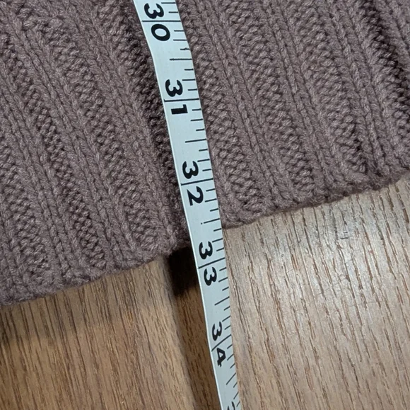 EFAN Cable Knit Sweater Dress – Taupe Button-Shoulder Cozy Chic XL 🍂🧶 - Picture 6 of 12